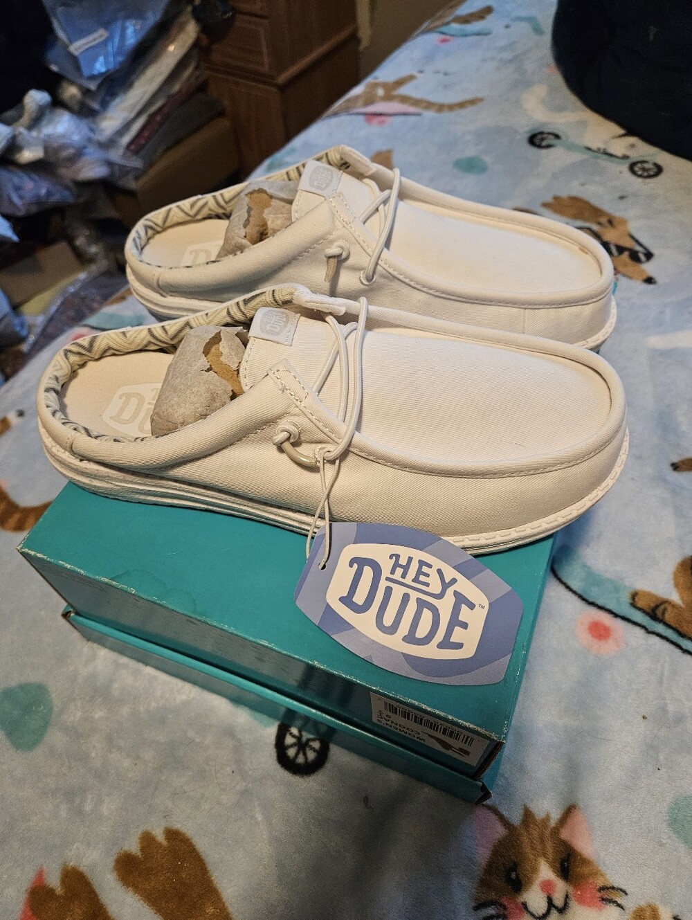 BRAND NEW ** Hey Dude White Slip-On Casual Shoes
